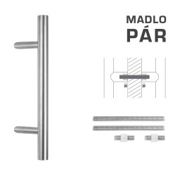 FT - MADLO kód K10 Ø 35 mm UN pár BN - Broušená nerez