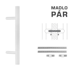 FT - MADLO kód K10 Ø 35 mm UN pár WS - Bílá matná