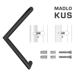 FT - MADLO kód K14 Ø 30 mm SP ks BS - Černá matná - Ø 30 mm - 300 mm - 330 mm (3/4)