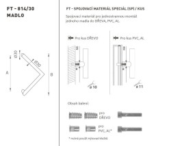 FT - MADLO kód K14 Ø 30 mm SP ks BS - Černá matná - Ø 30 mm - 300 mm - 330 mm (4/4)