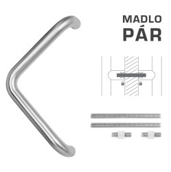 FT - MADLO kód K14T Ø 32 mm UN pár BN - Broušená nerez - Ø 32 mm - 350 mm - 382 mm (2/2)