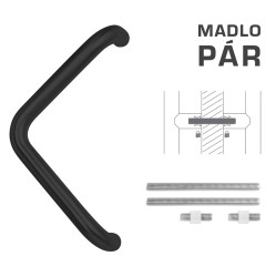 FT - MADLO kód K14T Ø 32 mm UN pár BS - Černá matná