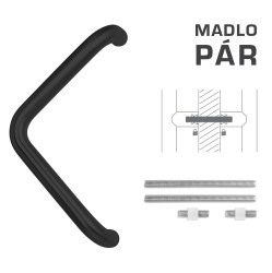FT - MADLO kód K14T Ø 32 mm UN pár BS - Černá matná - Ø 32 mm - 350 mm - 382 mm (2/2)