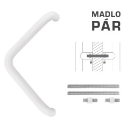 FT - MADLO kód K14T Ø 32 mm UN pár WS - Bílá matná - Ø 32 mm - 350 mm - 382 mm (2/2)