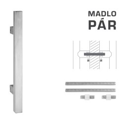 FT - MADLO kód K31 25x25 mm UN pár BN - Broušená nerez