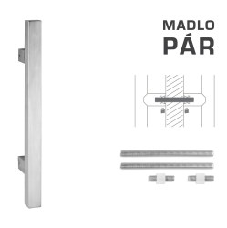 FT - MADLO kód K31 25x25 mm UN pár BN - Broušená nerez