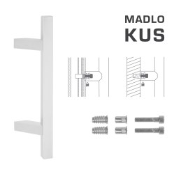 FT - MADLO kód K31Z 25x25 mm SP ks WS - Bílá matná - 210 mm - 25x25 mm - 400 mm (3/4)