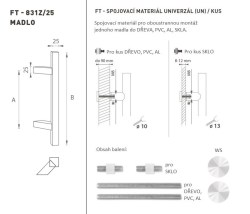 FT - MADLO kód K31Z 25x25 mm UN ks WS - Bílá matná (2/4)