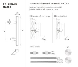 FT - MADLO kód K31Z 25x25 mm UN ks WS - Bílá matná (2/2)