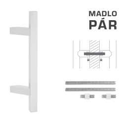 FT - MADLO kód K31Z 25x25 mm UN pár WS - Bílá matná