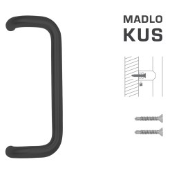 FT - MADLO kód K38 Ø 32 mm ST ks BS - Černá matná - Ø 32 mm - 350 mm - 382 mm (3/4)