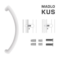 FT - MADLO kód K39 Ø 32 mm SP ks WS - Bílá matná - Ø 32 mm - 350 mm - 382 mm (3/4)