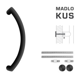 FT - MADLO kód K39 Ø 32 mm UN ks BS - Černá matná - Ø 32 mm - 350 mm - 382 mm (3/4)