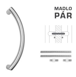 FT - MADLO kód K39 Ø 32 mm UN pár BN - Broušená nerez
