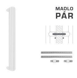 FT - MADLO kód K40 40x20 mm UN pár WS - Bílá matná