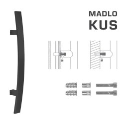 FT - MADLO kód K41C 40x10 mm SP ks BS - Černá matná - 300 mm - 40x10 mm - 500 mm (3/4)