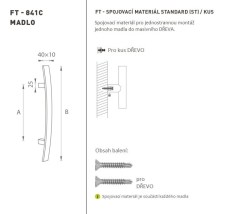 FT - MADLO kód K41C 40x10 mm ST ks BN - Broušená nerez - 300 mm - 40x10 mm - 500 mm (6/6)