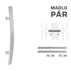 FT - MADLO kód K41C 40x10 mm UN pár BN - Broušená nerez