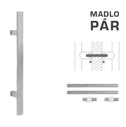 FT - MADLO kód K41S 40x10 mm UN pár BN - Broušená nerez