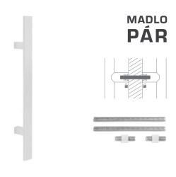FT - MADLO kód K41S 40x10 mm UN pár WS - Bílá matná