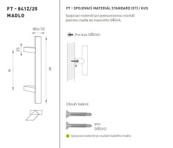 FT - MADLO kód K41Z 40x10 mm ST ks BN - Broušená nerez (3/3)