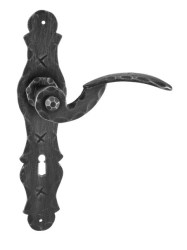 GA - KONSTANZ Kovaná šedočerná - BB otvor pro klíč - klika/klika - 72 mm (2/2)