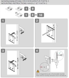 GK - TRI 134 PIATTA S - R BN - Broušená nerez (71) - klika/klika - rozety WC (6/7)