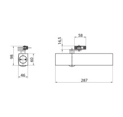 GZ - TS 4000 Ramínkový samozavírač ANT - Antracit (2/2)
