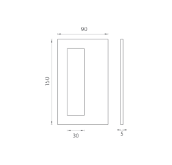 JNF - Mušle na sklo IN. 16.560.A BN - Broušená nerez (2/4)