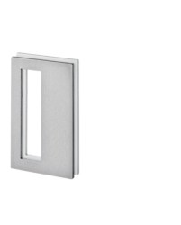 JNF - Mušle na sklo IN. 16.560.A BN - Broušená nerez - bez otvoru (3/4)