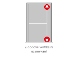 JNF - PANIKOVÉ KOVÁNÍ 2B - IN.20.953 - 2D PK NEREZ BN - Broušená nerez (4/6)