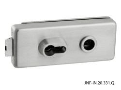 JNF - Q Kování na skleněné dveře BN - Broušená nerez (2/6)