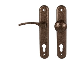 KE - LAURA - SO AH - Antik hnědá - klika/klika - WC klíč - 90 mm (4/6)