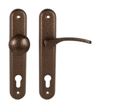 KE - LAURA - SO AH - Antik hnědá - klika/klika - WC klíč - 90 mm (5/6)
