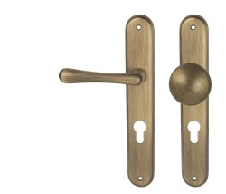 MP - ELEGANT OGS - Bronz česaný matný - BB otvor pro klíč - klika/klika - 72 mm (6/8)