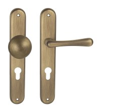 MP - ELEGANT OGS - Bronz česaný matný - BB otvor pro klíč - klika/klika - 72 mm (7/8)