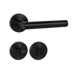 MP - FAVORIT - RS BS PVD - Černá matná PVD - klika/klika - rozety PZ (4/8)