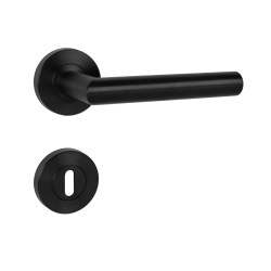 MP - FAVORIT - RS BS PVD - Černá matná PVD - klika/klika - rozety WC (3/8)