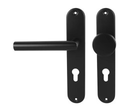 MP - FAVORIT - SO BS - Černá matná - PZ otvor pro vložku - klika/klika - 90 mm (5/8)