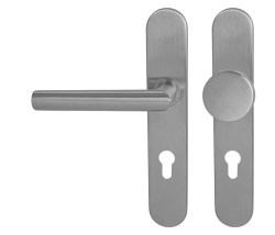 MP - FAVORIT SPECIÁL - SOD BN - Broušená nerez - BB otvor pro klíč - klika/klika - 90 mm (5/8)