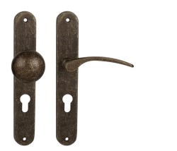 MP - LAURA OBA - Antik bronz - klika/klika - WC klíč - 90 mm (6/7)