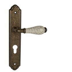 MP - LEONTINA - SO OBA - Antik bronz - klika/klika - WC klíč - 90 mm (3/8)
