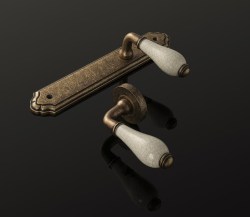 MP - LEONTINA - SO OBA - Antik bronz - klika/klika - WC klíč - 90 mm (5/8)