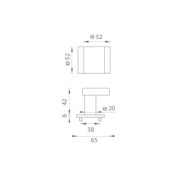 MP - MADLO - HR SQ6 WS - Bílá matná (3/4)