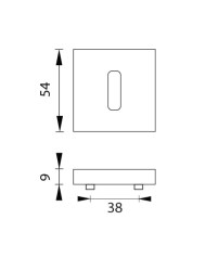 MP - ROZETA - HR BS - Černá matná (2/4)