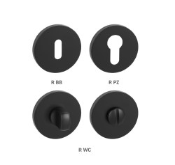 MP - ROZETA - R S6 BS - Černá matná - rozety WC (3/6)