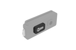 MP - UNIQUE R8 - ROZETA samolepící 10 mm BS - Černá matná - rozety PZ (3/4)