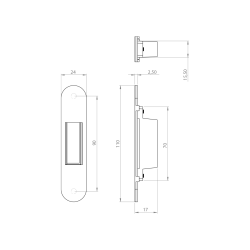 MPK - Magnetický zámek s protiplechem T - Titan (3/6)