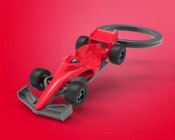 MTM - KLÍČENKA - Formule červená (13/18)