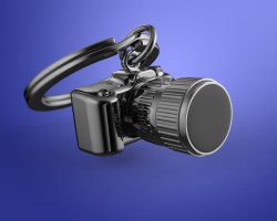 MTM - KLÍČENKA - Fotoaparát černý (7/10)